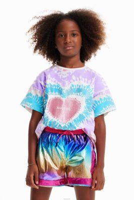 Desigual garota Camiseta de tie-tye de manga curta 6F4T21812