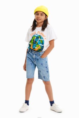 Desigual garoto agora shorts de jeans das Bermudas 6F4T21863