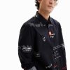 Desigual homens Camisa artística de mensagem 6F4T21525