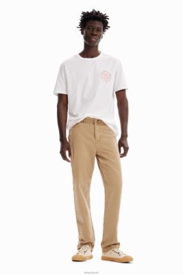 Desigual homens T-shirt paraíso para manga curta 6F4T21655