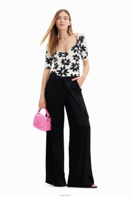 Desigual mulheres Aruia floral com nervuras com nervuras 6F4T2531