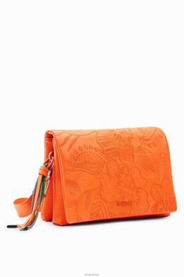 Desigual mulheres Bolsa Crossbody de médio porte com flores bordadas 6F4T21331