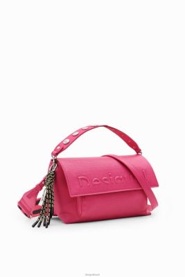 Desigual mulheres Bolsa de Crossbody de Crossbody de Half-Logo de médio porte 6F4T21190