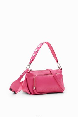 Desigual mulheres Bolsa de Crossbody de Crossbody de Half-Logo de médio porte 6F4T21238
