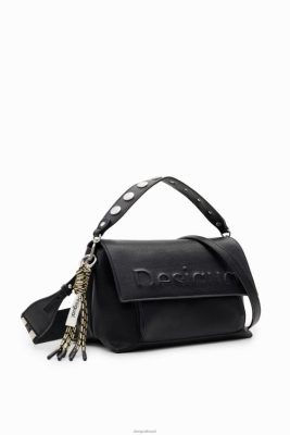 Desigual mulheres Bolsa de Crossbody de Crossbody de Half-Logo de médio porte 6F4T21276