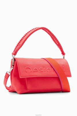 Desigual mulheres Bolsa de Crossbody de Crossbody de Half-Logo de médio porte 6F4T21333