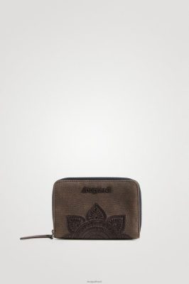 Desigual mulheres Bolsa de moedas de efeito de couro de réptil 6F4T21380