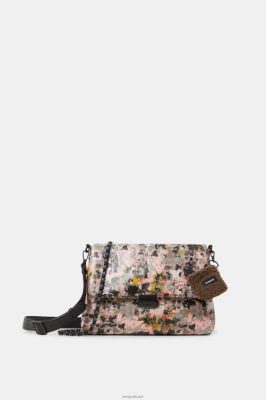 Desigual mulheres Flha de fixador externo da bolsa de esteira 6F4T21396