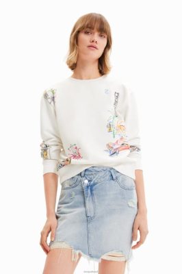 Desigual mulheres Mini-saia da cintura de jeans cruza de jeans 6F4T2759