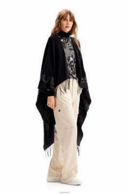 Desigual mulheres Poncho de logotipo reversível 6F4T21446