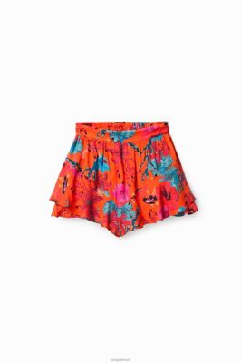 Desigual mulheres Skorts de coral 6F4T21059