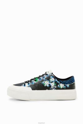 Desigual mulheres Tênis de plataforma floral 6F4T21499