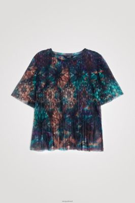 Desigual mulheres T-shirt de malha de tie-dye 6F4T21123