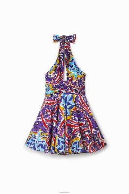 Desigual mulheres Vestido de Bow Short de Stella Jean 6F4T2708