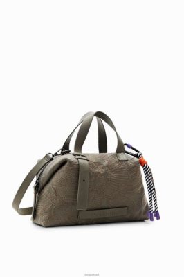 Desigual mulheres bolsa de bordado floral de médio porte 6F4T21260