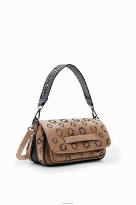 Desigual mulheres bolsa de corte de corte de médio porte 6F4T21256
