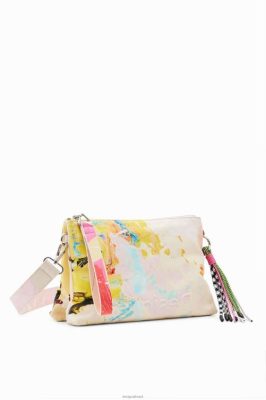 Desigual mulheres bolsa de pintura de médio porte 6F4T2643