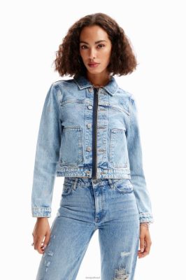 Desigual mulheres jaqueta de caminhão jeans de olhos 6F4T2427