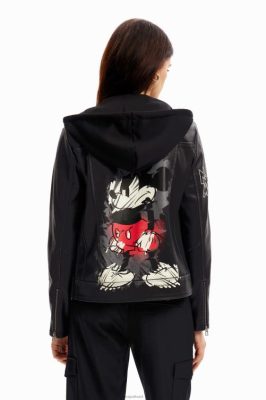 Desigual mulheres jaqueta de combinação de mouse mickey 6F4T2219
