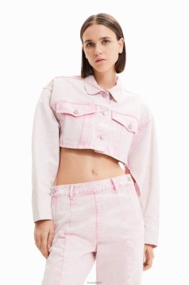 Desigual mulheres jaqueta jeans cortada de maitrepierre 6F4T2771