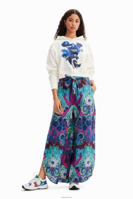 Desigual mulheres m. calças cristãs lacroix palazzo 6F4T2450