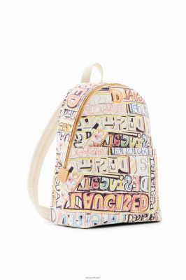 Desigual mulheres mochila de logotipo Arty de tamanho médio 6F4T2572