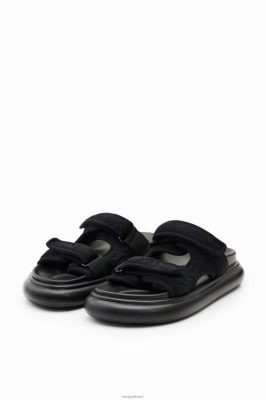 Desigual mulheres sandálias de correias bordadas 6F4T2393