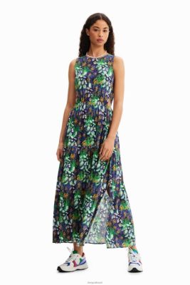 Desigual mulheres vestido de corte de natureza longa 6F4T2579